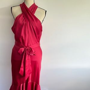 TCHD Taylor Cross-over Halter Dress